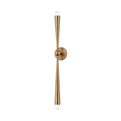 Troy Lighting Keanu 2 Light 34" Tall Wall Sconce Patina Brass
