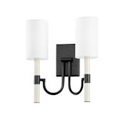 Troy Lighting Gustine 2 Light 15" Tall Wall Sconce Forged Iron