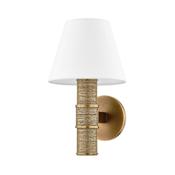 Troy Lighting Denton 13" Tall Wall Sconce Patina Brass
