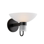 Troy Lighting Arturo 8" Tall Wall Sconce with Etched Matte Glass Shade Textured Bronze with Highlights