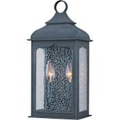 Troy Lighting Henry Street 2 Light 19" Outdoor Wall Sconce Colonial Iron Incandescent