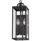 Troy Lighting Caiden 2 Light 17" Tall Outdoor Wall Sconce Forged Iron