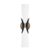 Troy Lighting Muncie 2 Light 21" Tall Wall Sconce Patina Brass / Soft Black