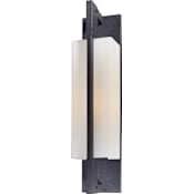 Troy Lighting Blade 1 Light 21" Outdoor Wall Sconce with Glass Shade Forged Iron