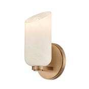 Troy Lighting Hermann 4" Tall LED Bathroom Sconce Patina Brass