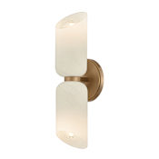 Troy Lighting Hermann 2 Light 7" Tall LED Bathroom Sconce Patina Brass