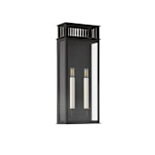 Troy Lighting Gridley 2 Light 22" Tall Wall Sconce Textured Black