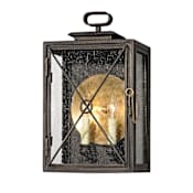 Troy Lighting Randolph 2 Light 16-1/2" Tall Outdoor Wall Sconce with Seedy Glass Rectangle Shade Vintage Bronze
