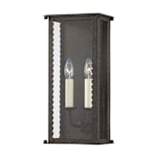 Troy Lighting Zuma 2 Light 17" Tall Outdoor Wall Sconce French Iron