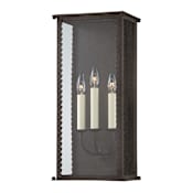 Troy Lighting Zuma 3 Light 21" Tall Outdoor Wall Sconce French Iron