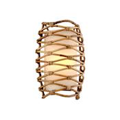 Troy Lighting Balboa Single Light 15" Tall Wall Sconce Bronze / Natural