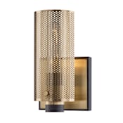 Troy Lighting Pilsen Single Light 9" Tall Wall Sconce Modern Bronze / Aged Brass