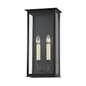 Troy Lighting Chauncey 2 Light 19" Tall Wall Sconce Textured Black