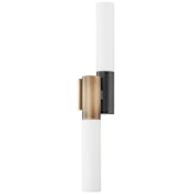 Troy Lighting Koa 2 Light 25" Tall Wall Sconce Patina Brass / Soft Black