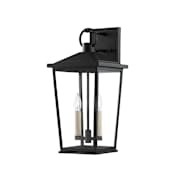 Troy Lighting Soren 2 Light 20" Tall Outdoor Wall Sconce Texture Black