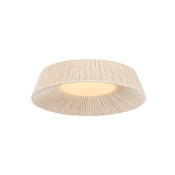 Troy Lighting Kenton 18" Wide LED Flush Mount Drum Ceiling Fixture Vintage Gold Leaf