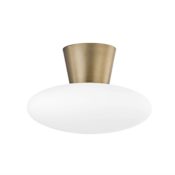 Troy Lighting Brody 15" Wide Flush Mount Ceiling Fixture Patina Brass