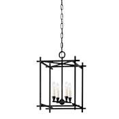 Troy Lighting Huck 4 Light 15" Wide Taper Candle Multi Light Pendant Iron Black