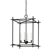 Troy Lighting Huck 4 Light 22" Wide Taper Candle Multi Light Pendant Iron Black