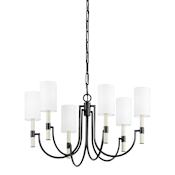 Troy Lighting Gustine 6 Light 31" Wide Candle Style Chandelier Forged Iron