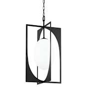 Troy Lighting Enzo 18" Wide Abstract Mini Pendant Iron Black