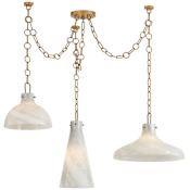 Troy Lighting Joaquin 3 Light 42" Wide Multi Light Pendant Patina Brass