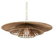 Troy Lighting Levan 36" Wide Pendant Vintage Gold Leaf