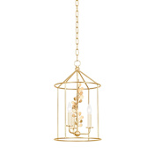 Troy Lighting Adrienne 3 Light 12" Wide Taper Candle Multi Light Pendant Vintage Gold Leaf