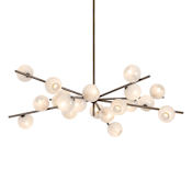 Troy Lighting Sonny 20 Light 60" Wide Abstract Chandelier Bronze Leaf