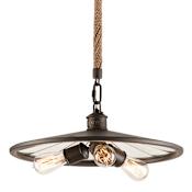 Troy Lighting Brooklyn 3 Light Industrial Pendant Brooklyn Bronze