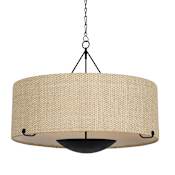 Troy Lighting Elias 6 Light 38" Wide Drum Chandelier Forged Iron