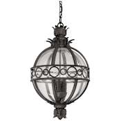 Troy Lighting Campanile 3 Light 14" Wide Taper Candle Outdoor Pendant French Iron