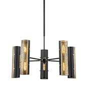 Troy Lighting Mikka 10 Light 30" Wide Chandelier Patina Brass