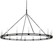 Troy Lighting Sutton 16 Light 61" Wide Taper Candle Chandelier - Textured Black Textured Black