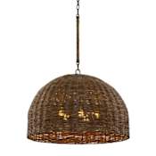 Troy Lighting Huxley 5 Light 34" Wide Pendant Textured Bronze