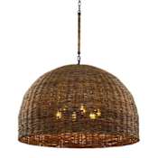 Troy Lighting Huxley 6 Light 44" Wide Pendant Textured Bronze