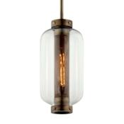 Troy Lighting Atwater Single Light 8" Wide Outdoor Mini Pendant Vintage Brass
