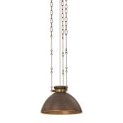 Troy Lighting Allston 14" Wide LED Pendant Patina Brass / Ceramic Molten Umber