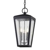 Troy Lighting Mariden 3 Light 9" Wide Outdoor Taper Candle Mini Pendant Textured Black