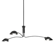 Troy Lighting Leo 3 Light 69" Wide Chandelier Satin Black