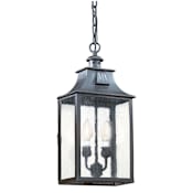 Troy Lighting Two Light Outdoor Pendant from the Newton Collection Old Bronze