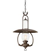 Troy Lighting La Grange 1 Light 27" Outdoor Lantern Pendant Old Bronze