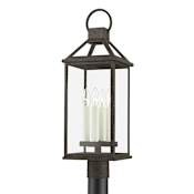 Troy Lighting Sanders 4 Light 25" Tall Outdoor Single Head Post Light French Iron