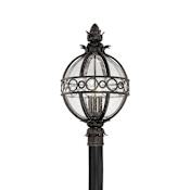 Troy Lighting Campanile 24" Tall 3 Light Post Light French Iron