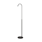 Troy Lighting Maltby 74" Tall Gooseneck Floor Lamp Stand Texture Black