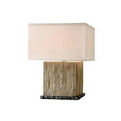 Troy Lighting La Brea Single Light 20" Tall Column Table Lamp Sandstone