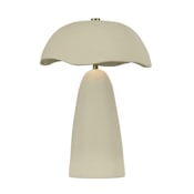 Troy Lighting Soloma 20.75" Tall LED Vase Table Lamp Patina Brass / Ceramic Artisan White