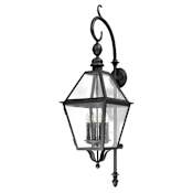 Troy Lighting Townsend 4 Light 47" Outdoor Wall Sconce Textured Black