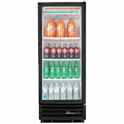 True 12 Cu. Ft. Glass Swing Door Merchandiser Black