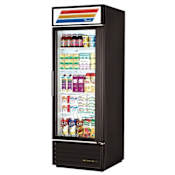 True 23 Cu. Ft. Glass Swing Door Merchandiser Black